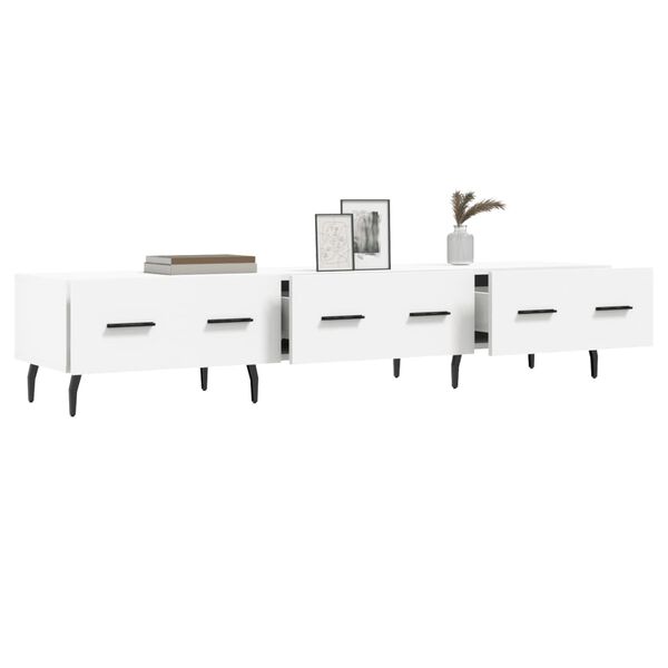 vidaXL TV-Schrank Wei&szlig; 150x36x30 cm Holzwerkstoff