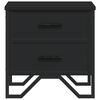 vidaXL Nachttisch Schwarz 40x41x40 cm Holzwerkstoff