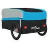 vidaXL Fahrradanh&auml;nger Schwarz und Blau 45 kg Eisen