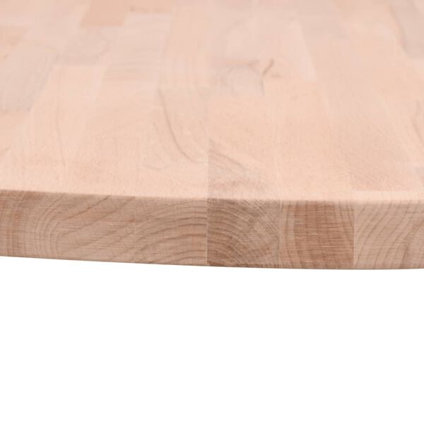 vidaXL Tischplatte &Oslash;60x1,5 cm Rund Massivholz Buche