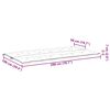 vidaXL Gartenbank-Auflage Anthrazit 200x(50+50)x7 cm Oxford-Gewebe