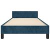 vidaXL Bettgestell ohne Matratze Dunkelblau 100x200 cm Samt