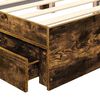 vidaXL Aufbewahrungsbett Ger&auml;ucherte Eiche 120 x 190 cm Holzwerkstoff