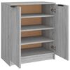 vidaXL Schuhschrank Grau Sonoma 59x35x70 cm Holzwerkstoff