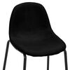 vidaXL 3-tlg. Bar-Set Stoff Schwarz
