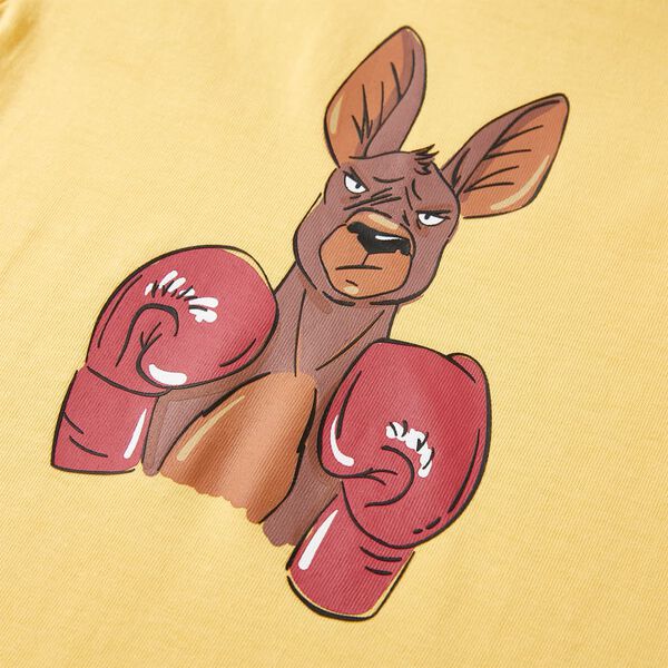 Kinder-Kurzarmshirt Gelb 140