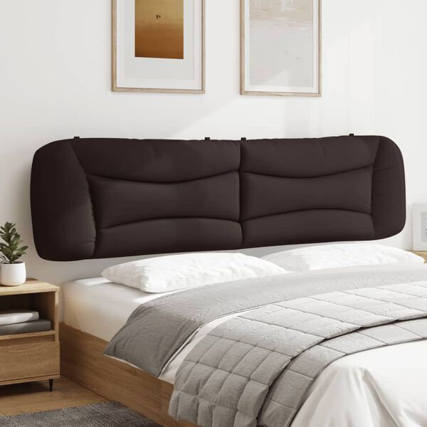 vidaXL Kopfteil-Kissen "Hvar" Dunkelbraun 200 cm Stoff