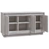 vidaXL Sideboard Grau Sonoma 102x35x55 cm Holzwerkstoff