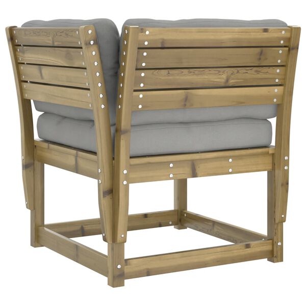 vidaXL 7-tlg. Garten-Lounge-Set mit Kissen Impr&auml;gniertes Kiefernholz