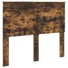 vidaXL Bettrahmen Ger&auml;ucherte Eiche 135 x 190 cm Holzwerkstoff
