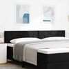 vidaXL Kopfteil Schwarz 200 cm Stoff