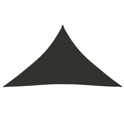 vidaXL Sonnensegel Oxford-Gewebe Dreieckig 3,5x3,5x4,9 m Anthrazit
