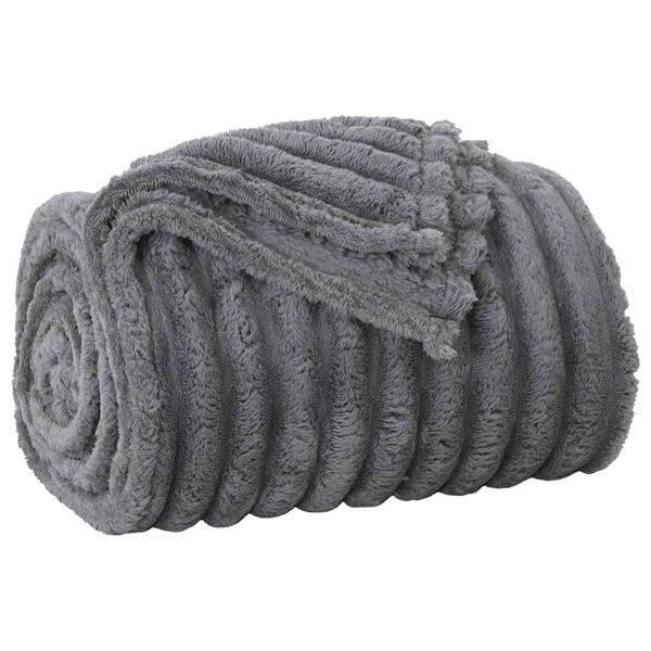 vidaXL Wohndecken 6 pcs Dunkelgrau 240 x 220 cm Fleece