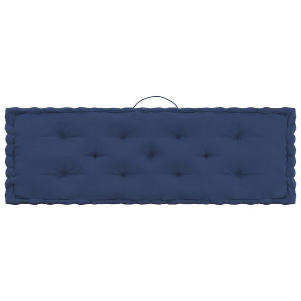 vidaXL Palettenkissen 4-tlg. Hellmarineblau Baumwolle
