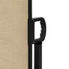vidaXL Seitenmarkise Ausziehbar Beige 120x1000 cm