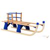 vidaXL Klappschlitten mit R&uuml;ckenlehne Holz 119 cm