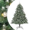 vidaXL Künstlicher Weihnachtsbaum mit 300 LEDs mit Ständer Grün 240 cm