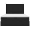 vidaXL Bett mit Stauraum und LED mit LED Schwarz 140 x 200 cm Samt