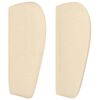 vidaXL Kopfteil mit Ohren Creme 203x23x78/88 cm Stoff