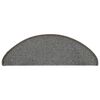 vidaXL Stufenmatten 15 Stk. 65x21x4 cm Grau Halbrund Gro&szlig;