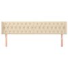 vidaXL Kopfteil mit Ohren Creme 183x16x78/88 cm Stoff