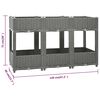 vidaXL Hochbeet 120x40x71 cm Polypropylen
