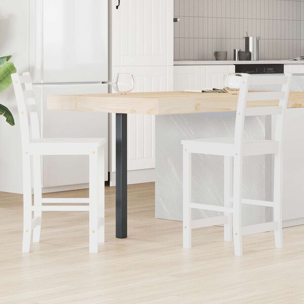 vidaXL Esszimmerst&uuml;hle 2 pcs Wei&szlig; 40 x 47,5 x 99,5 cm