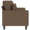 vidaXL 2-Sitzer-Sofa Braun 140 cm Stoff