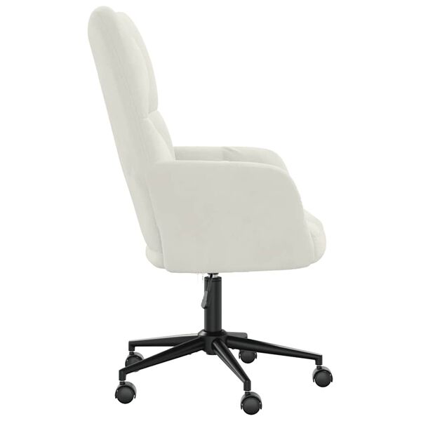 vidaXL Relaxsessel Cremewei&szlig; Samt