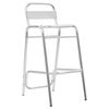 vidaXL Stapelbare Barhocker 2 Stk. Aluminium