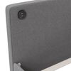 vidaXL Tagesbett mit Matratze USB Hellgrau Stoff 90x200 cm