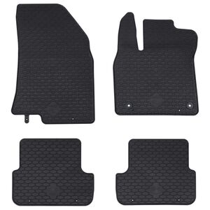 vidaXL Autofu&szlig;matte 4 pcs Schwarz geeignet f&uuml;r SANDERO 2020- Gummi