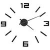 vidaXL 3D-Wanduhr Modernes Design Schwarz 100 cm XXL