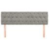 vidaXL Kopfteile 2 Stk. Hellgrau 72x7x78/88 cm Samt