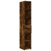 vidaXL Hochschrank Schmal R&auml;uchereiche 30x42,5x225 cm Holzwerkstoff