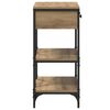 vidaXL Konsolentisch mit Schubladen Braun 100 x 34,5 x 75 cm Holz