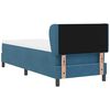 vidaXL Boxspringbett mit Matratze Dunkelblau 80 x 200 cm Samt