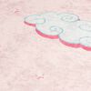 vidaXL Kinderteppich Rosa 160x230 cm Einhorn Waschbar