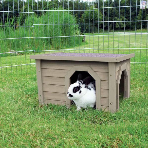 TRIXIE Outdoor-Kleintierhaus 50x30x37 cm Graugr&uuml;n