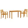 vidaXL Garten Essgruppe 3 pcs Braun Massivholz Akazie