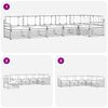 vidaXL Outdoor-Sofagarnitur mit Kissen 6 pcs Natur und Beige