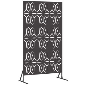 vidaXL Sichtschutz 100 x 50 x 180 cm Stahl Schwarz