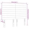 vidaXL Kopfteil Dunkelblau 144x5x118/128 cm Samt