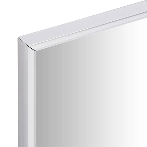 vidaXL Spiegel Silbern 80x60 cm