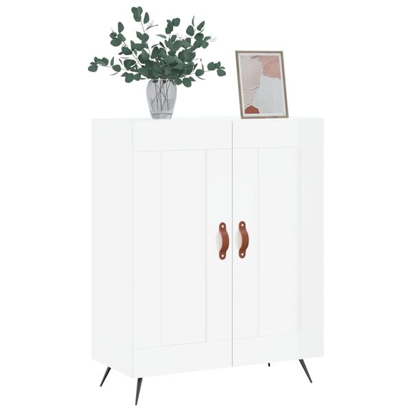 vidaXL Sideboard Hochglanz-Wei&szlig; 69,5x34x90 cm Holzwerkstoff