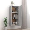 vidaXL Wandschrank Grau Sonoma 34,5x34x90 cm Holzwerkstoff