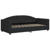 vidaXL Tagesbett mit Matratze Schwarz 90x190 cm Stoff