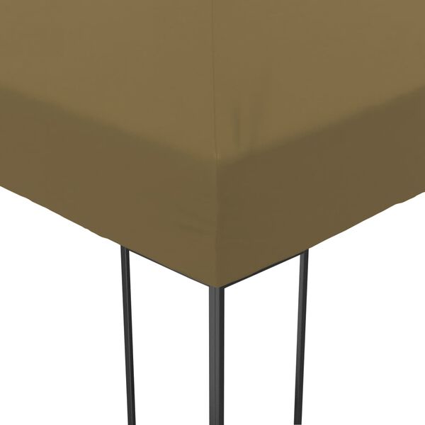 vidaXL Gartenpavillon 6x3x2,7 m Taupe 180 g/m&sup2;
