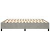 vidaXL Bettgestell ohne Matratze Hellgrau 200x200 cm Samt