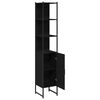 vidaXL Badezimmerschrank Schwarz Eichen-Optik 33 x 33 x 185,5 cm